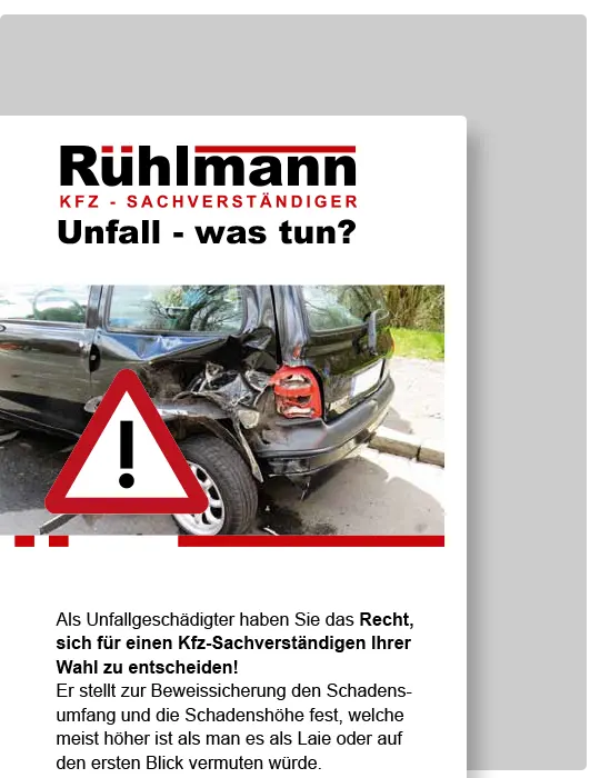 KFZ Gutachter Bernd Rühlmann Bonn - Unfallgutachten, Versicherungsgutachten, Schadengutachten
